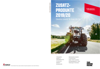 Valtra Zusatzprodukte 2019-2020